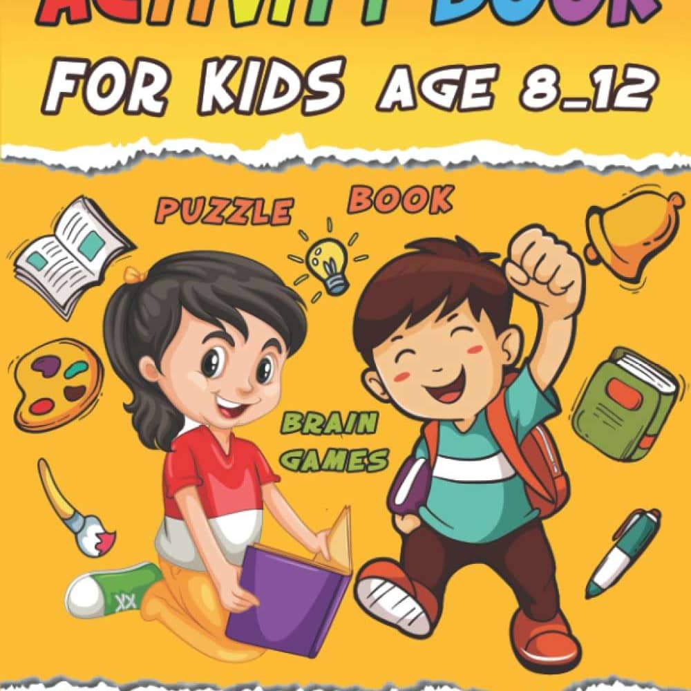 Activity Book For Kids Years Old: Word Search, Crossword